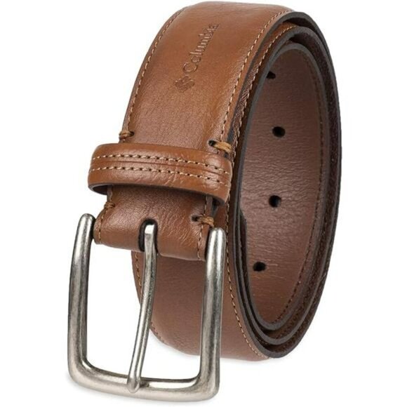 Mens Casual Leather Belt with Buckle for Jeans Chinos Shorts Work Outfit - Picture 6 of 6